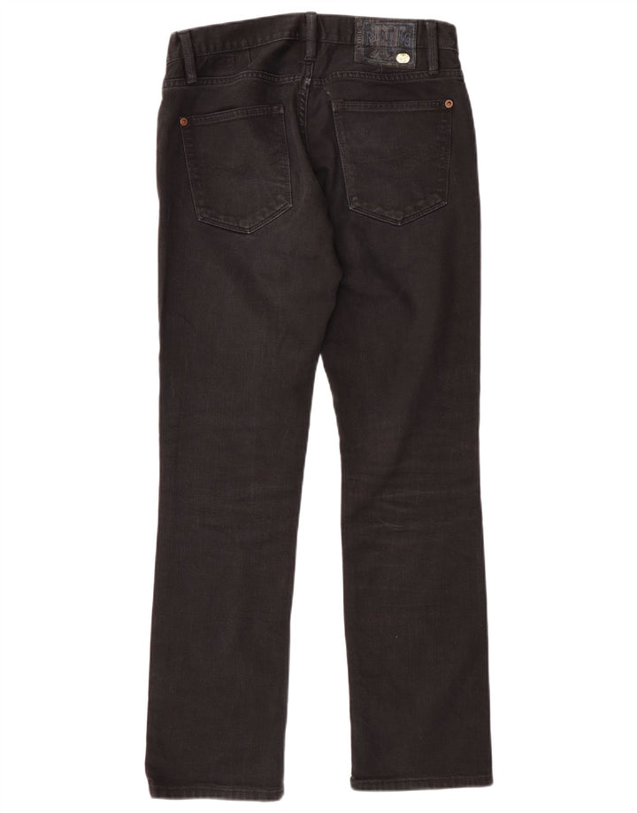 Jeans retos femininos Ralph Lauren W30 L30 algodão preto