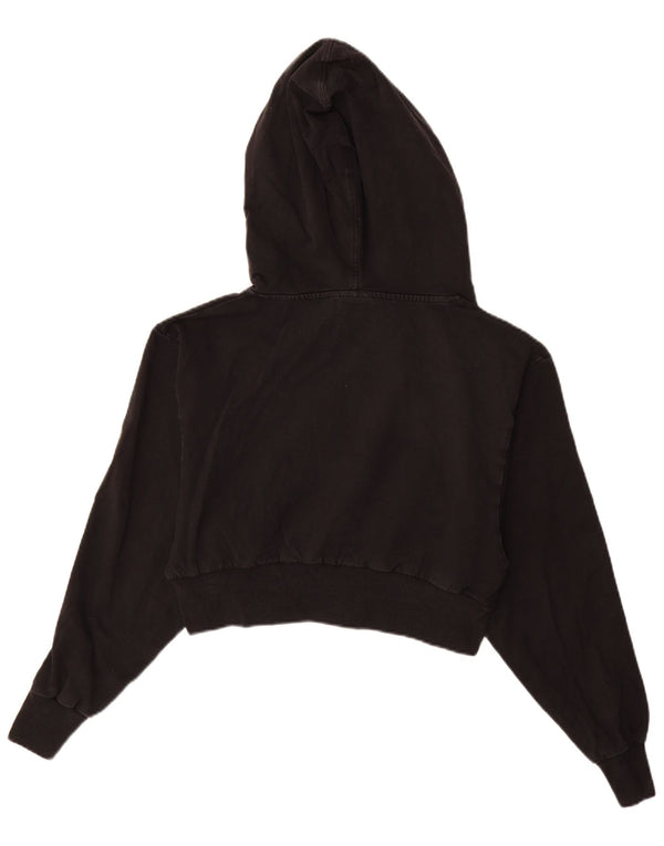 Suéter Ellesse feminino com capuz e estampa oversized UK 6 XS algodão preto