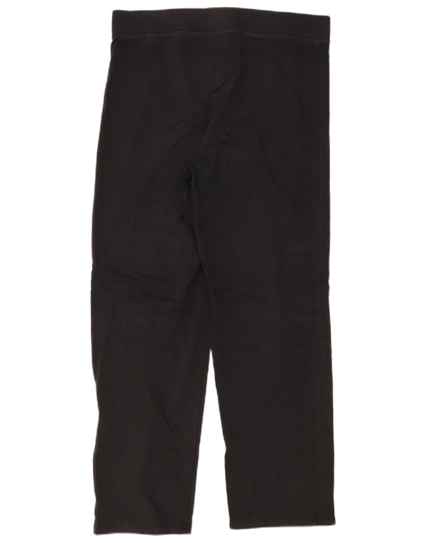 Leggings femininas Marks & Spencer Reino Unido 14 grande algodão preto