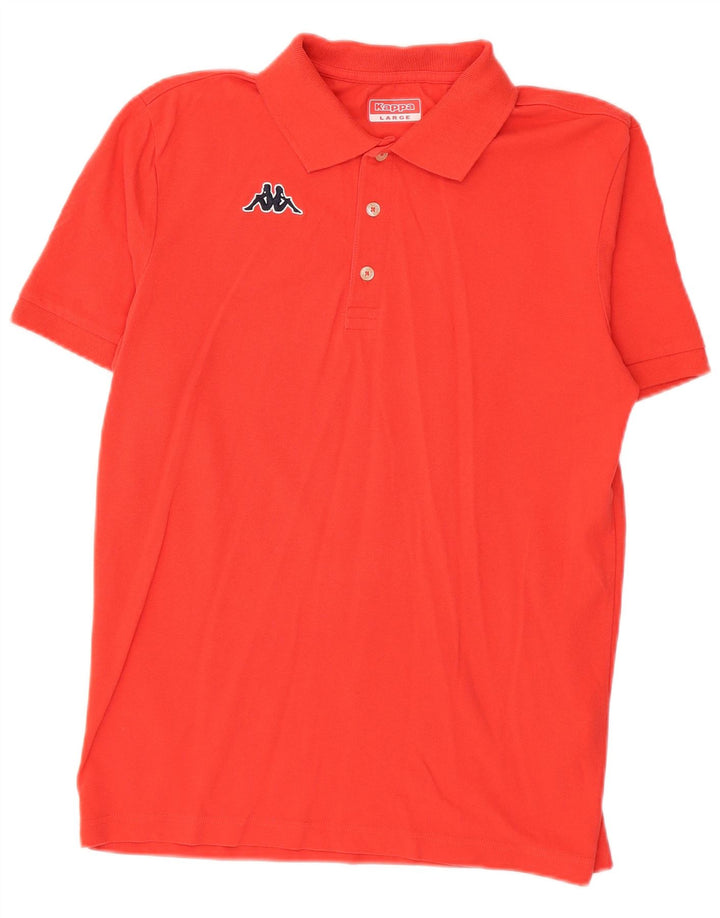 Camisa polo masculina Kappa grande algodão vermelho