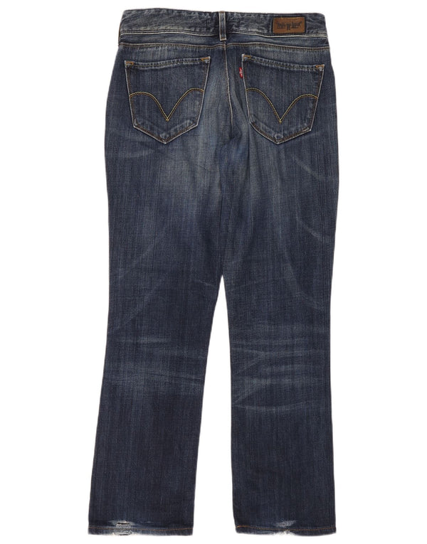 Calça jeans feminina Levi's 470 Straight W31 L34 azul algodão