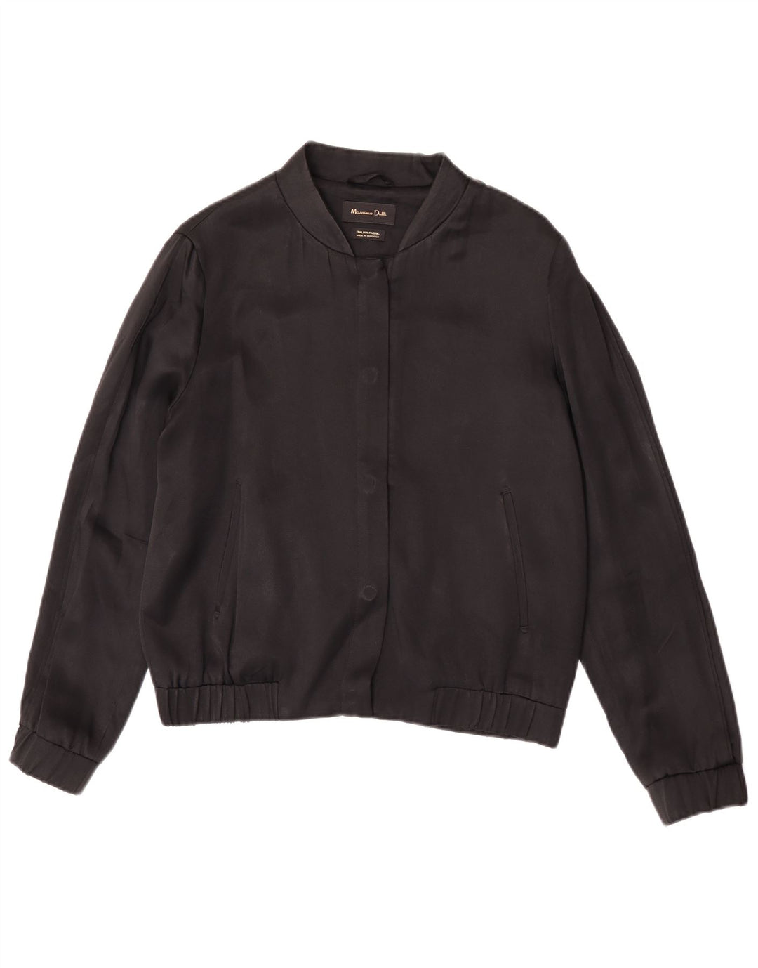Jaqueta bomber feminina Massimo Dutti UK 38 acetato preto médio
