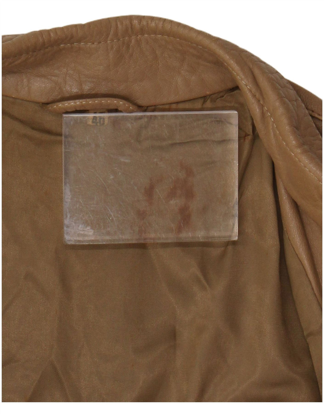 Jaqueta de couro feminina VINTAGE IT 46 grande marrom