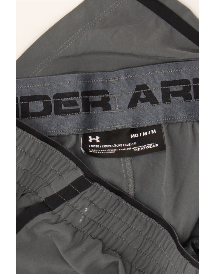 Shorts esportivos masculinos Under Armour Heat Gear cinza médio