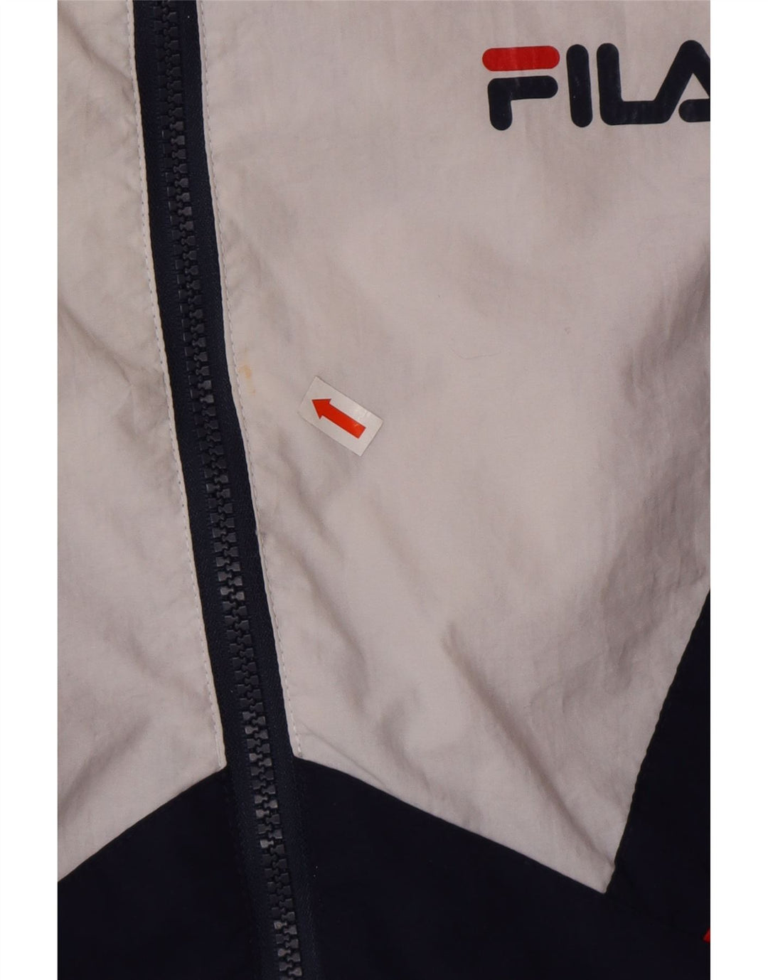 Jaqueta feminina FILA Oversized Tracksuit UK 6 XS azul marinho colorblock