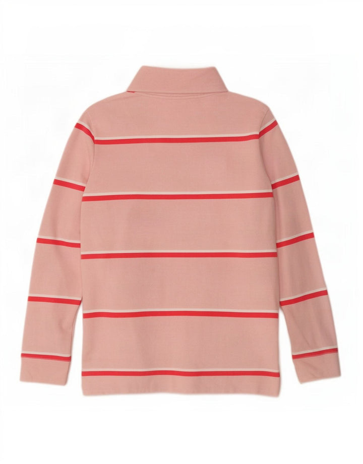 Crew Clothing moletom feminino jumper UK 12 listrado rosa médio