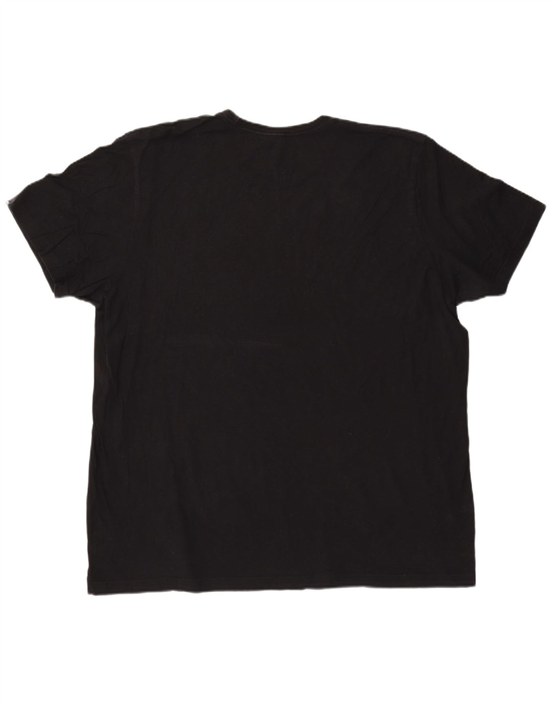 ADIDAS Mens Graphic T-Shirt Top 2XL Algodão Preto