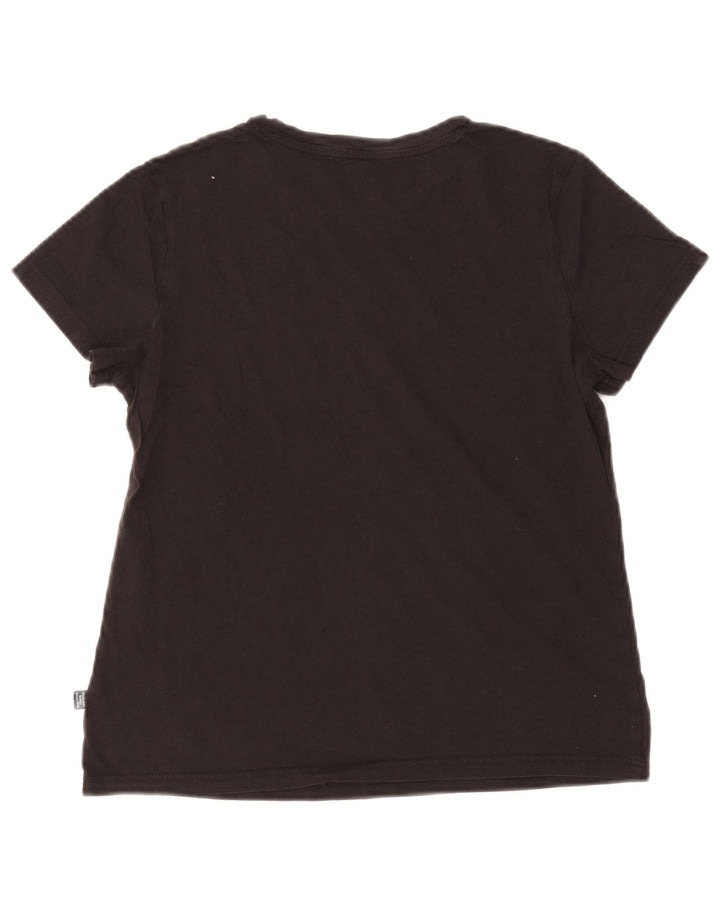 Puma Camiseta Feminina Graphic Top UK 14 Médio Preto