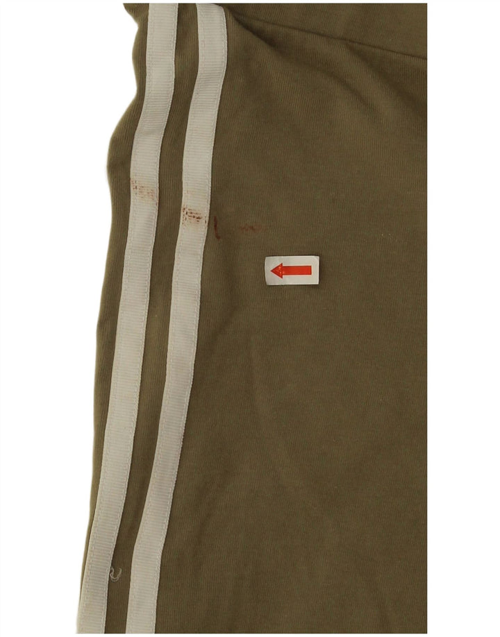 Leggings Adidas Femininas UK 12 Médio Algodão Cáqui