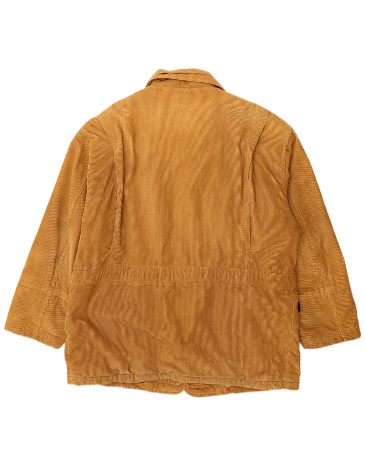 Jaqueta corta-vento masculina Fay de veludo cotelê Reino Unido 38 algodão bege médio