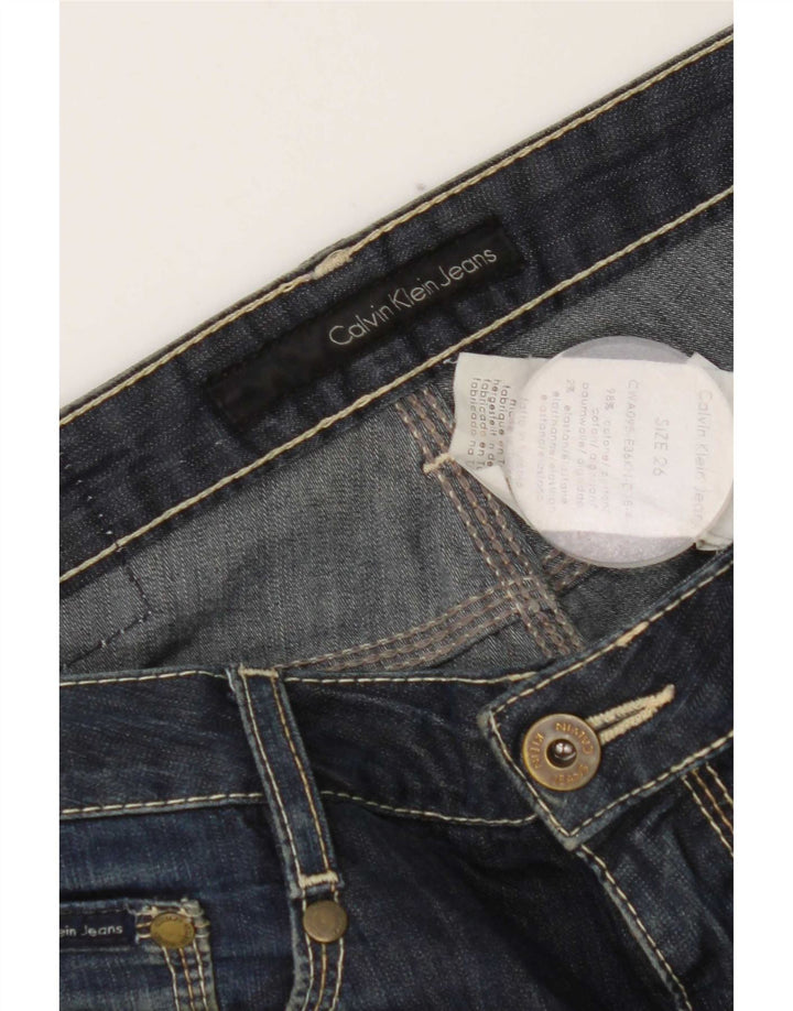 Calvin Klein Jeans Slim Feminino W26 L33 Azul Algodão
