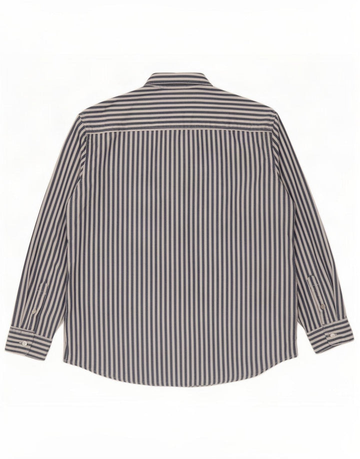 Camisa masculina relaxada Levi's grande algodão listrado azul