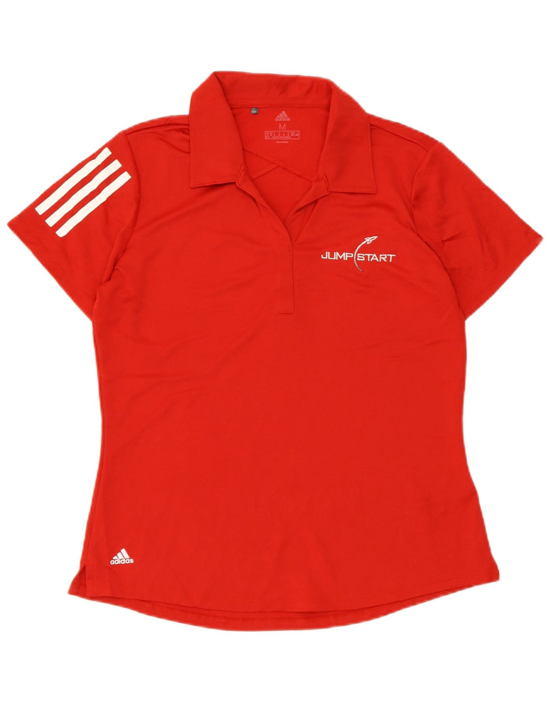 Camisa Polo Feminina Adidas UK 12/14 Médio Poliéster Vermelho