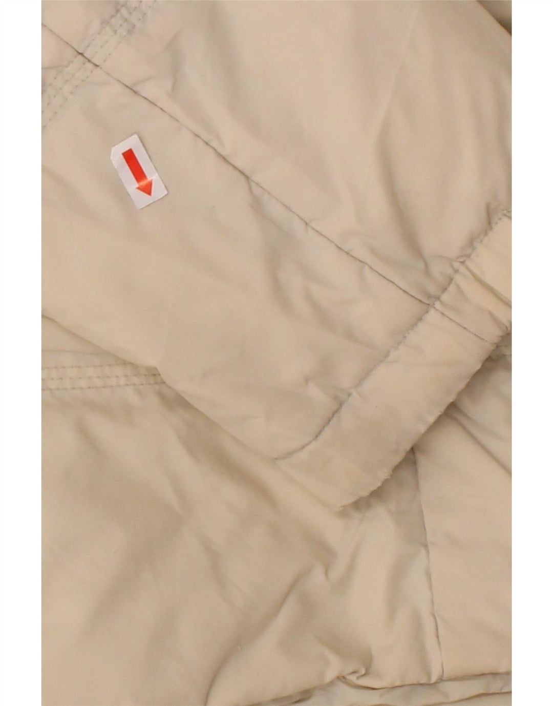 Jaqueta acolchoada com capuz masculina DIESEL UK 38 médio off white poliamida