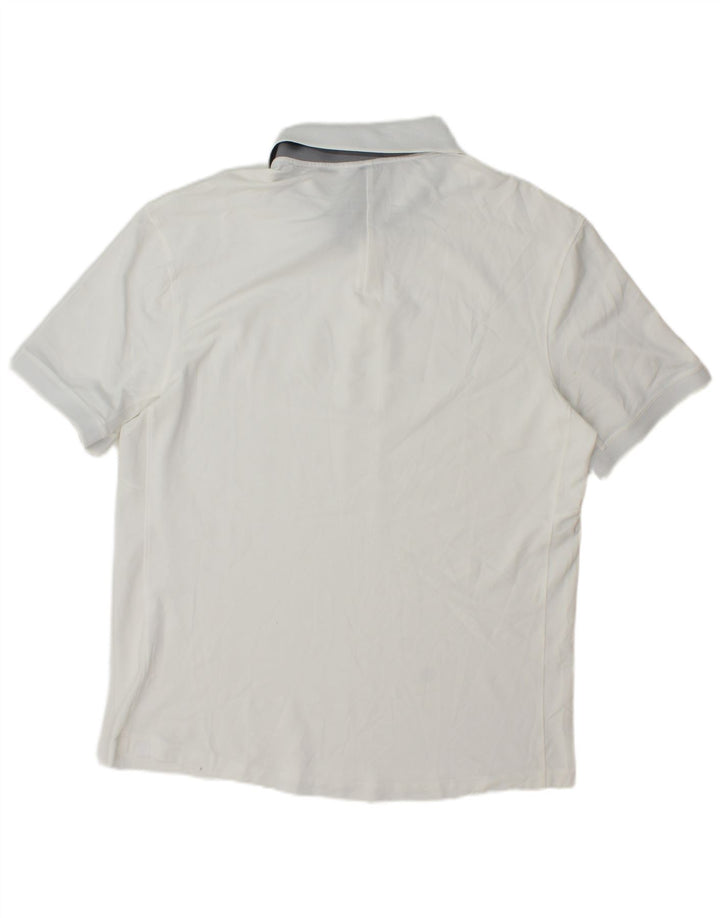 Camisa polo masculina LULULEMON XL algodão branco