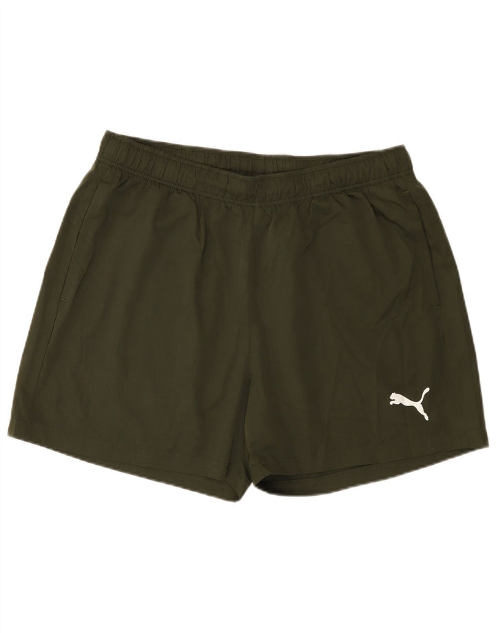 Shorts esportivos masculinos PUMA XL cáqui poliéster