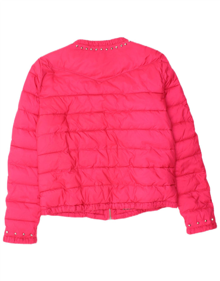 Jaqueta acolchoada feminina GUESS UK 12 médio rosa poliamida