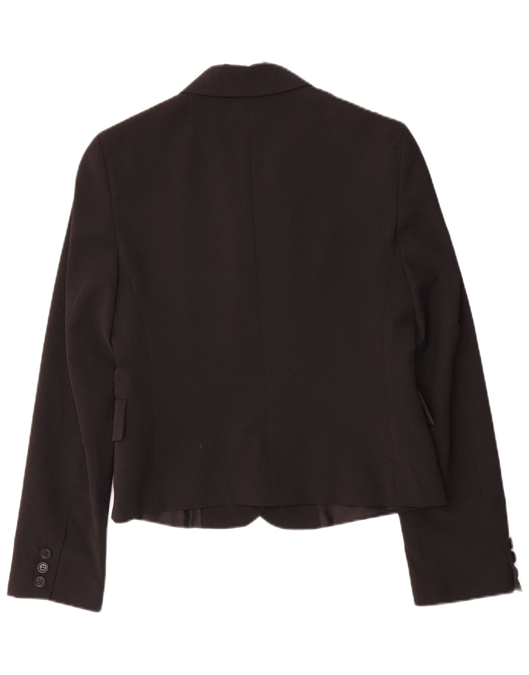 Jaqueta blazer feminina de 3 botões BENETTON IT 44 poliéster preto médio