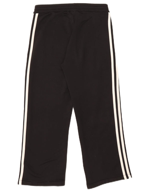 Calças de treino femininas Adidas UK 8 pequenas poliéster preto