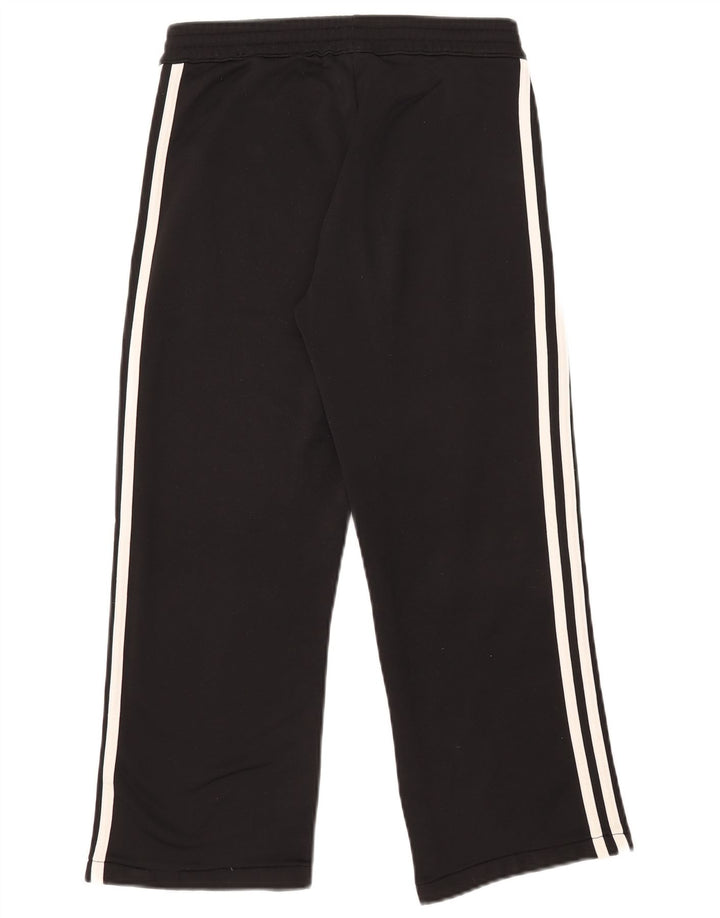Calças de treino femininas Adidas UK 8 pequenas poliéster preto