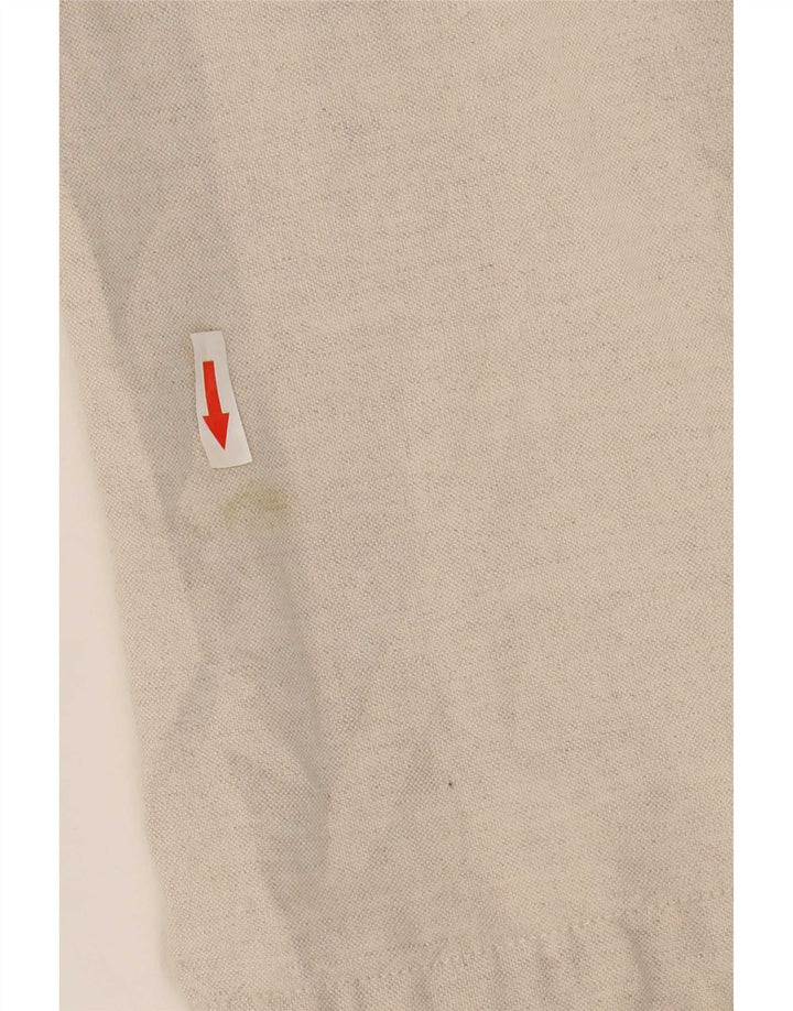Camisa masculina Marks & Spencer linho bege médio