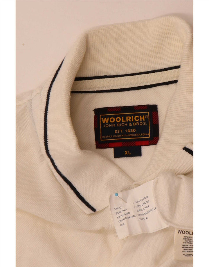 Camisa polo masculina Woolrich XL algodão branco
