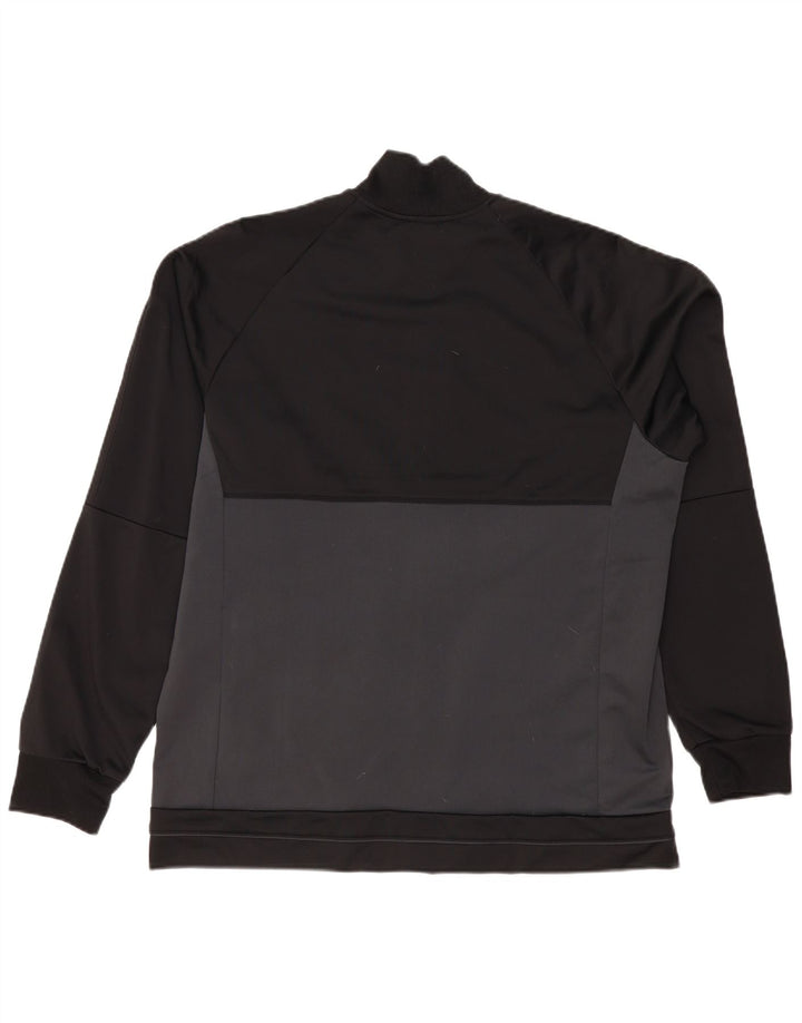 Adidas Mens Tracksuit Top Jacket XL Cinza Colourblock Poliéster