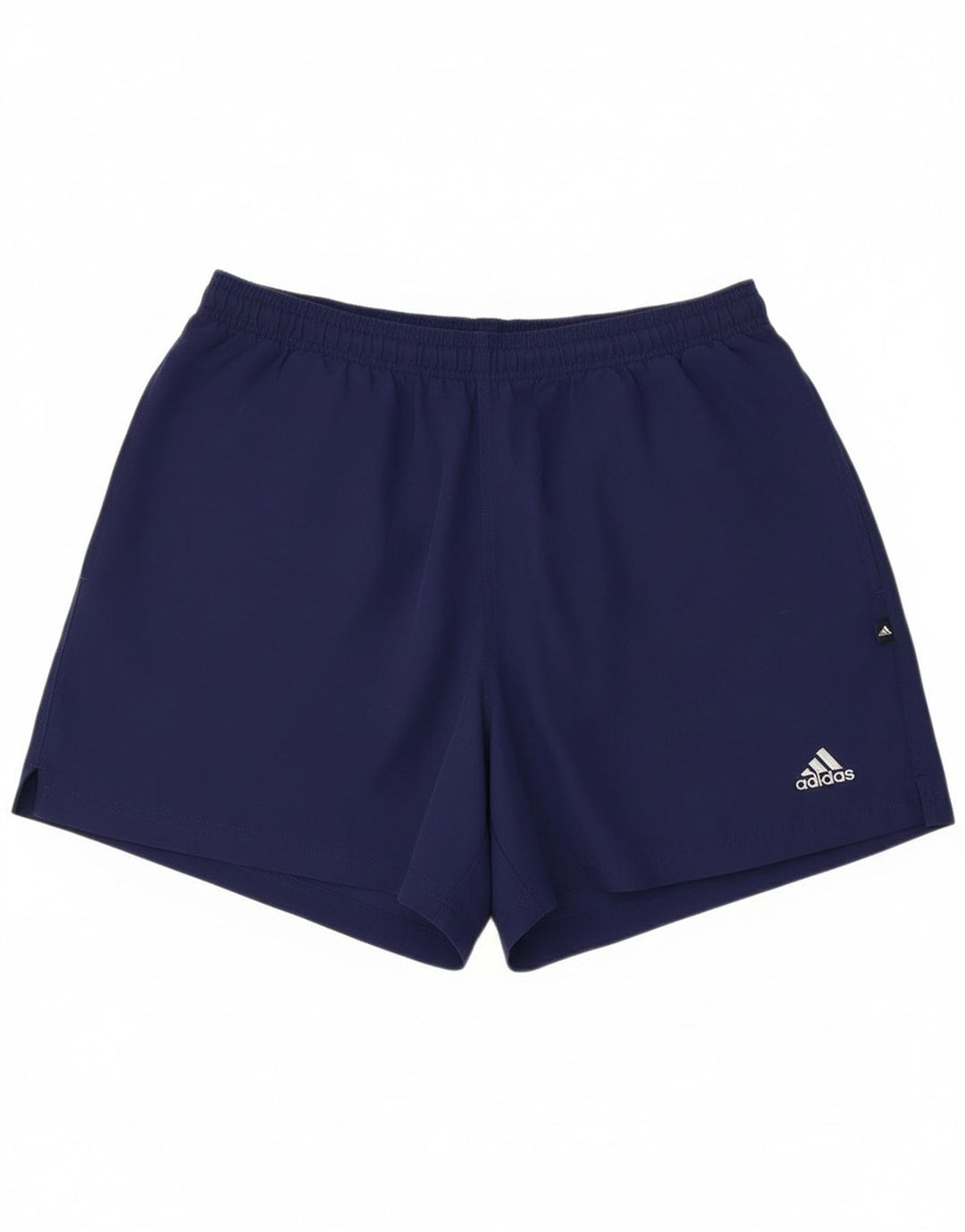 Shorts esportivos masculinos Adidas grandes poliéster azul marinho