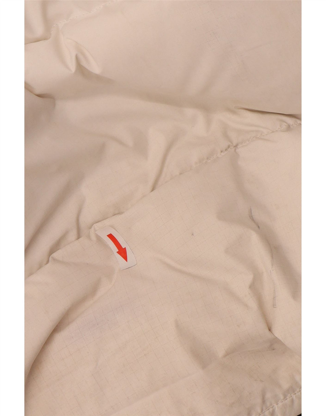 Jaqueta masculina acolchoada gráfica Tommy Hilfiger UK 40 grande bloco colorido branco