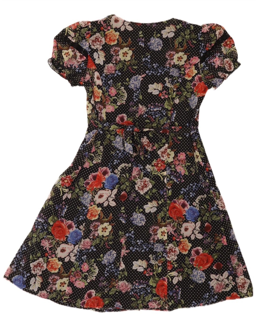 Vestido feminino Mona A-Line EU 42 grande poliéster floral multicolorido