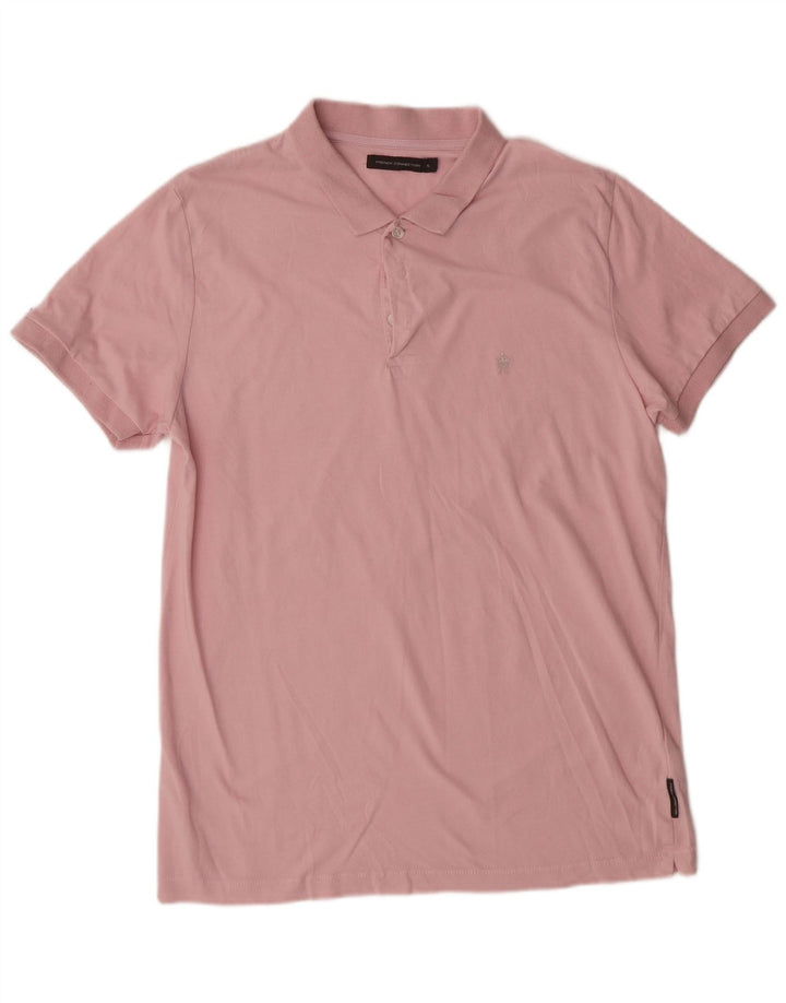 Camisa polo masculina French Connection XL algodão rosa