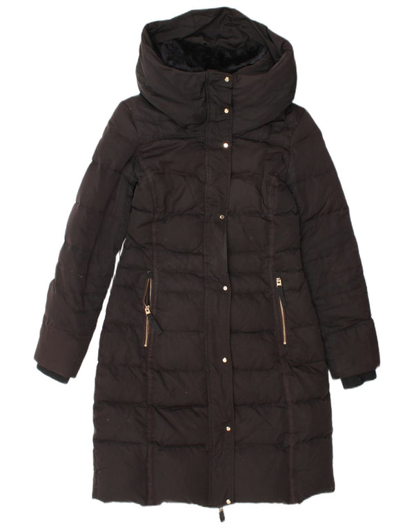 Casaco acolchoado feminino Zara UK 10 pequeno poliéster preto
