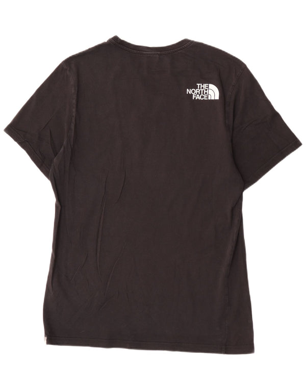 Camiseta gráfica masculina The North Face Top médio algodão preto