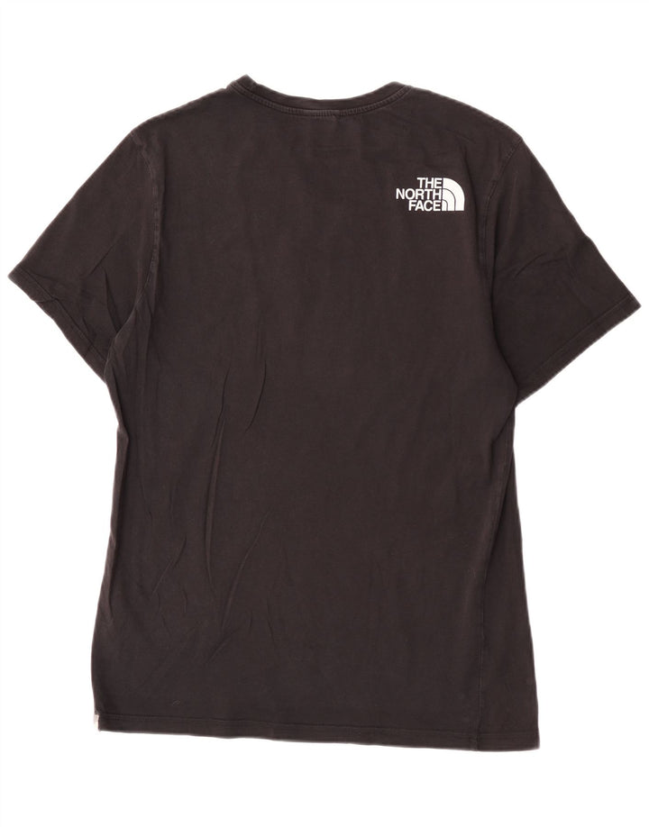 Camiseta gráfica masculina The North Face Top médio algodão preto