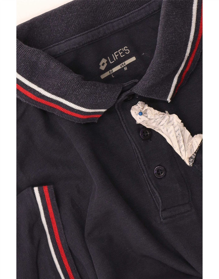 Camisa polo masculina Lotto médio algodão azul marinho