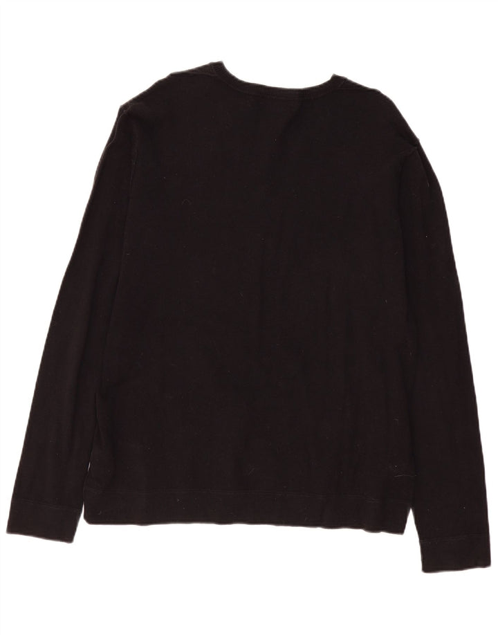 Suéter masculino Zara com decote em V XL preto