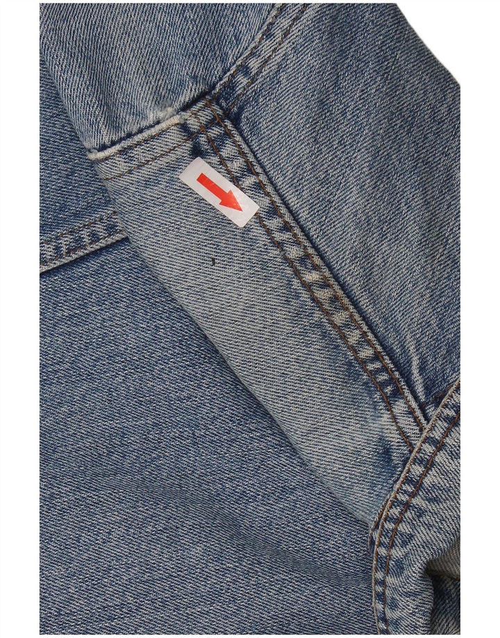 Jaqueta jeans feminina VINTAGE UK 14 azul médio