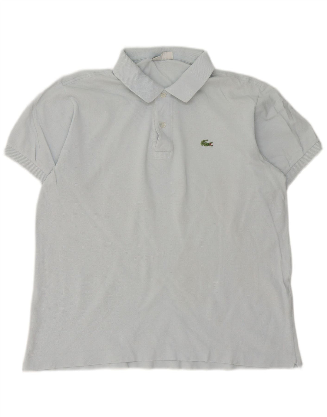 Camisa polo masculina Lacoste tamanho 5 grande algodão azul