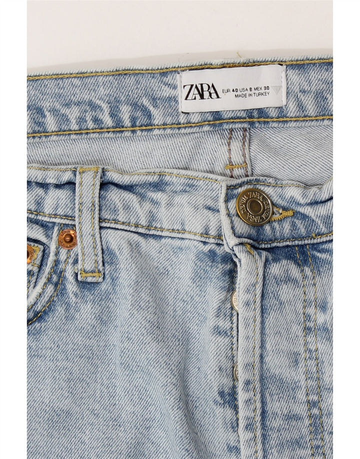 Calça jeans reta feminina Zara EU 40 médio W30 L26 azul