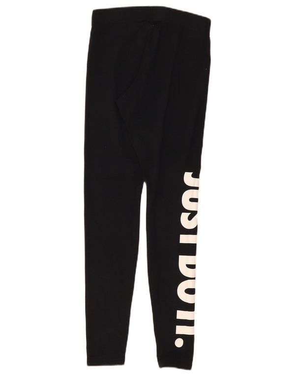 Leggings Nike Femininas Graphic UK 8 Pequenas Algodão Preto