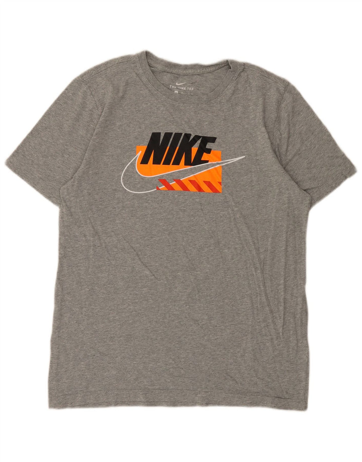 Camiseta Nike masculina gráfica Top cinza médio