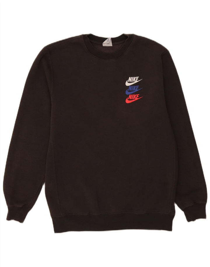 Moletom gráfico masculino Nike Jumper médio cinza algodão