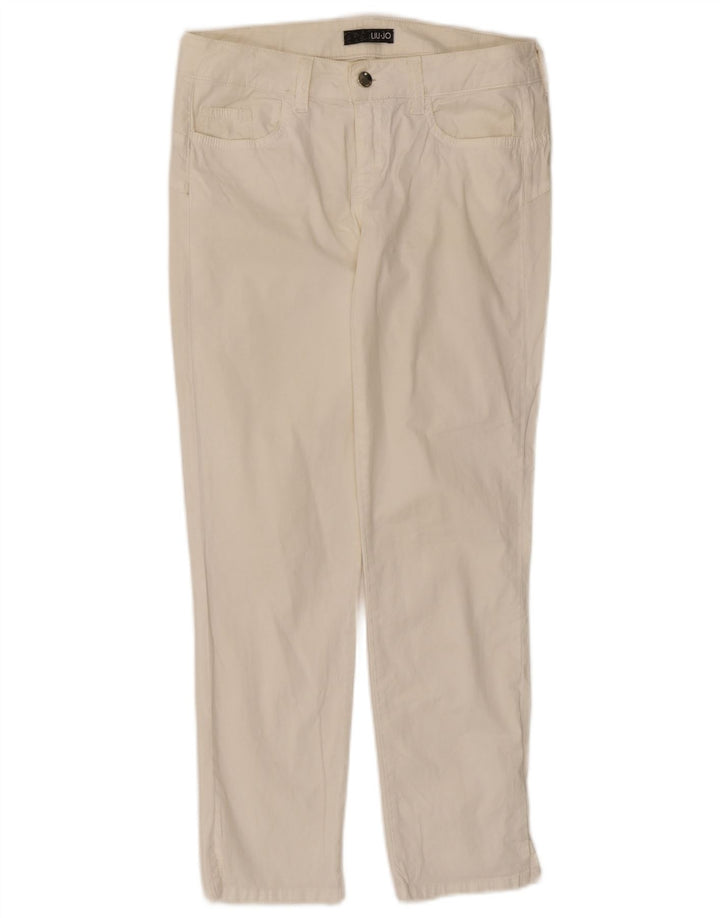 Liu Jo Calça feminina casual slim W30 L27 branca