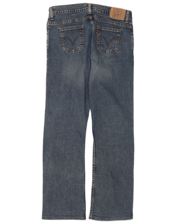 Calça jeans feminina Levi's 560 Straight W30 L29 azul algodão