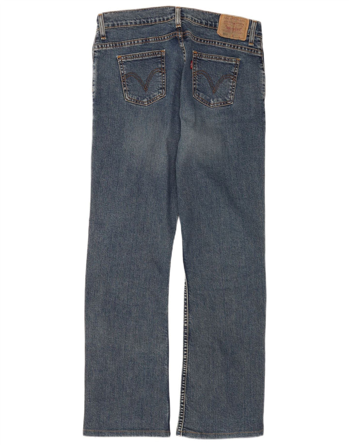 Calça jeans feminina Levi's 560 Straight W30 L29 azul algodão