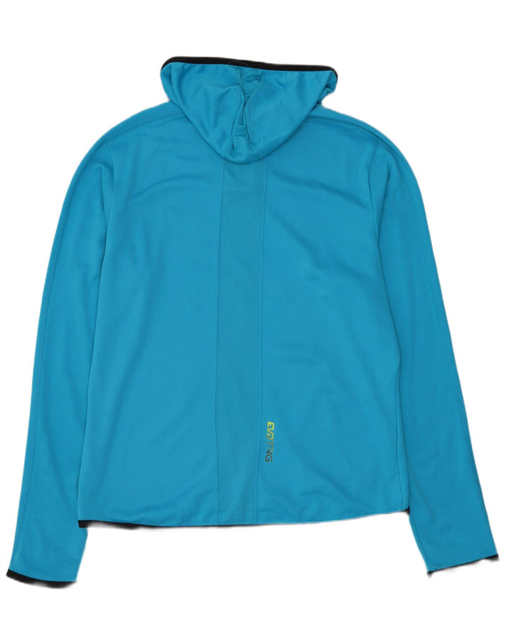 Pulôver masculino PUMA com capuz e zíper e gola alta XL azul poliéster