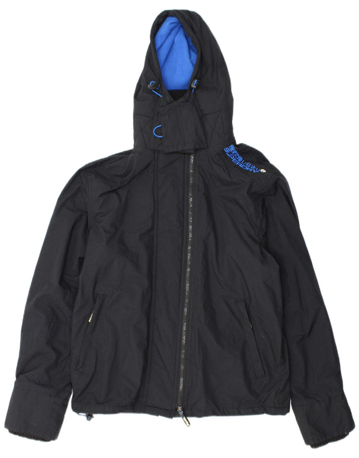 Jaqueta corta-vento feminina SUPERDRY gráfico Reino Unido 14 médio preto