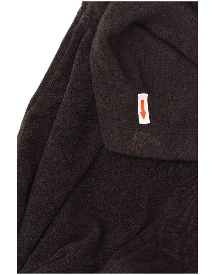 Moletom estranho masculino com zíper e pescoço 5XL poliéster preto