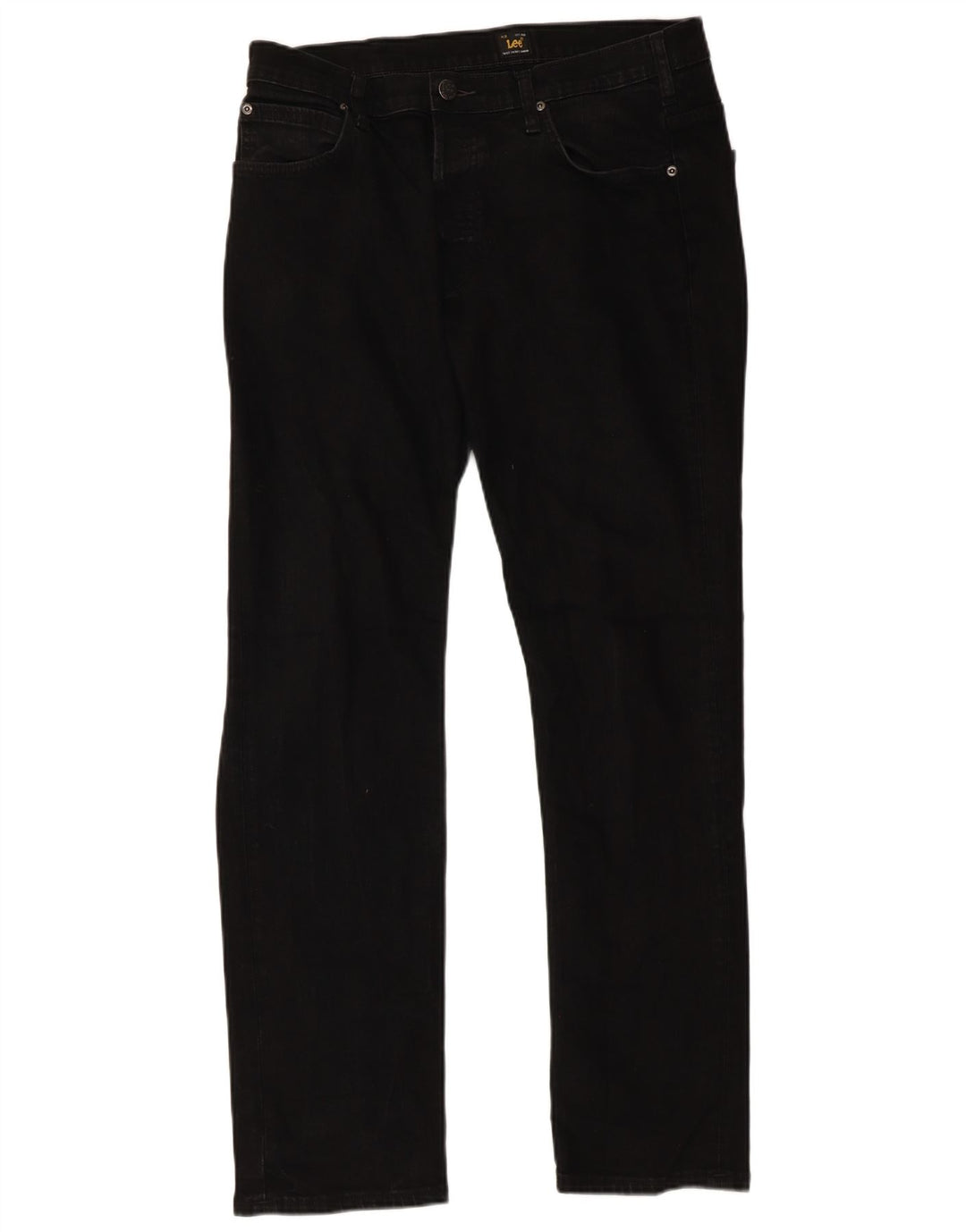 Jeans retos masculinos LEE W36 L32 algodão preto