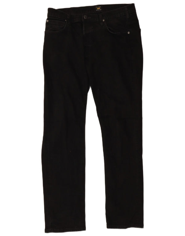 Jeans retos masculinos LEE W36 L32 algodão preto